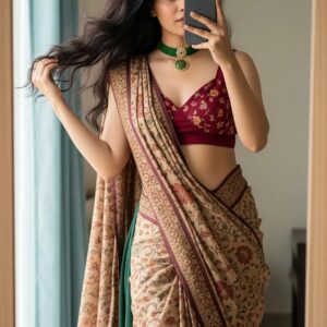 Printed saree