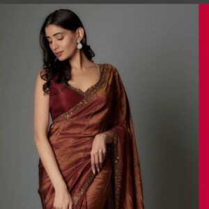 Brown saree